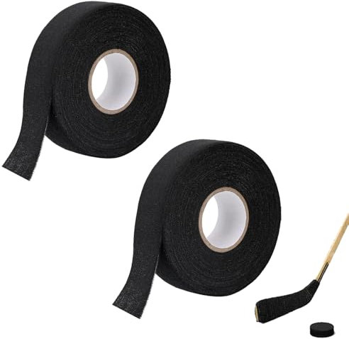 Heting-YQ 2 Stück Schläger Tape Rutschfestes Hockeyschlägerband 25m*25mm Selbstklebendes Eishockey Griffband für Badmintongriff Golfschläger Tennisschläger