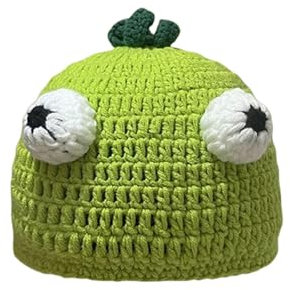 MYLLJBD Winter Bucket Hats for Women Frauenhut Shrek Unisex Herbst Und Winter Gestrickt Cartoon Lustige Grüne Süße Kopfbedeckung Hut-betäuben
