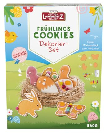 Lambertz Frühlings Cookies Dekorier Set zum Selbstverzieren 560g