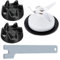 AD-9704230 Ersatzteile for Mixer-Kupplung for Kitchenaid, 4-Blatt-Mixmesser und Mixer-Kupplung mit Schraubenschlüssel