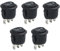 5 unidades de interruptores basculantes en 3 posiciones, 250 V 6 A, mini interruptor de conmutación, interruptor basculante iluminado, interruptor de luz negro, interruptor de 12 V resistente al agua