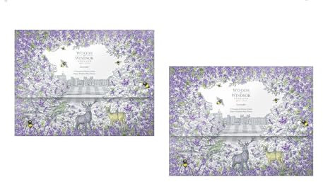2 x Woods of Windsor 5 Bögen Schrankpapier Lavendel (2 x 1 Stück)