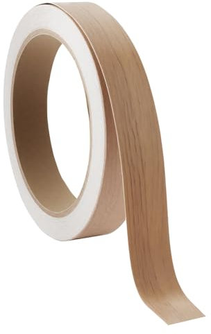 CKDSA 2pcs 18mm x 10m Walnut Edging Tape Self-Adhesive Furniture Edging Strips Melamine Veneer Edge Banding Woodgrain Patterned Duct Tape Repair Adhensive Tape for Furniture Door Desk Cabinet Worktop