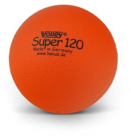 Volley Softball Super Orange – 12 cm Durchmesser – Weicher Schaumstoffball – Leicht – Griffig – Made in Germany