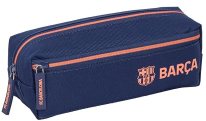 F.C.BARCELONA 2ª Attre- Triple Small Pencil Case for Children, Ideal for School Children, Comfortable and Versatile, Quality and Durability, 22 x 6 x 8.5 cm