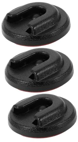 ELAYARD 3PCS Radio Mic Holder Microphone Clip Mounts for Car and Motorbike Cb Radio Wireless Mic Secure Fit Round Knob Bracket