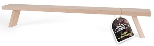 Saico - Schwibbogenerhöhung aus Holz - Holzbank für Schwibbogen & Lichterbogen, Schwibbogenbank, ideal als dekoratives Zubehör für Fensterbank & Weihnachtsdeko - 70 x 11 x 7,5 cm - Made in Germany
