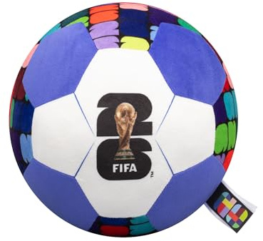 FIFA® 9-Inch Purple Plush Football - Soft, Collectible World Cup™ Plush Toy - Official FIFA® Pattern - Ages 3+