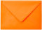 Clairefontaine 5492C - Packung mit 20 Umschläge Pollen, Format C5, 162 x 229 mm, 120g, ideal für Korrespondenz und Einladungen, Clementine, 1 Pack