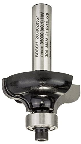 Bosch 1x PRO Profilfräser Ogee Fillet (für Weichholz, Hartholz, Ø 31,8 mm, Professional Zubehör Handfräse, Kantenfräse)