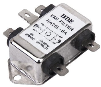 Filtro di rete Power EMI filtro HA25L-6A 50/60Hz 250V AC