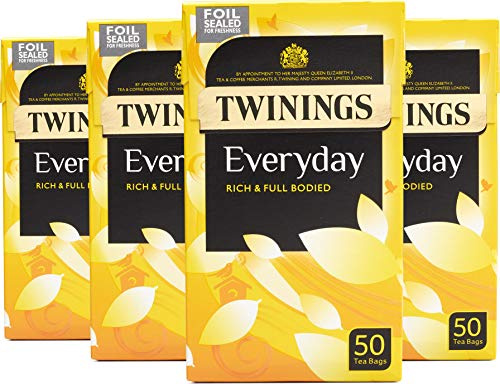 Twinings Everyday Tea 200 Tea Bags (Multipack of 4 x 50 Tea Bags)