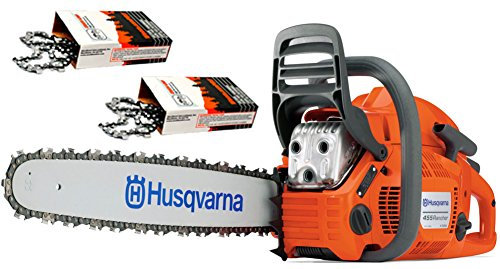 Husqvarna 455 Rancher (55cc) Cutting Kit, Includes a 455 Rancher Chainsaw Plus 20 Bar/Chain Plus 3 Extra WoodlandPRO Chain Loops