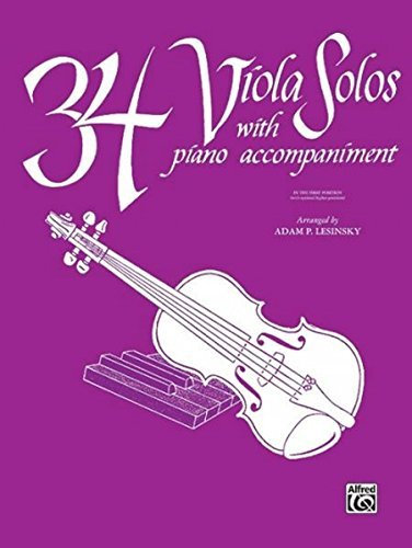 34 Viola Solos: with Piano Acc. by Adam P. Lesinsky (1985-03-01)