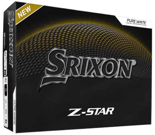 Srixon Z-Star 9 – Hochleistungs-Golfball | Extreme Reichweite & Spin | FastLayer DG Core 2.0 Kern | Spin Skin+ Beschichtung | Weiche Kontrolle & Haptik | Erhältlich in Weiß & Tour Gelb