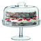 LSA International Serve SZ23 Soporte para pasteles y campana, 26.5 y 25 cm de diámetro, transparente