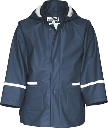 Playshoes Regenjacke Unisex Kinder Wind- und wasserdicht Regenmantel Regenbekleidung, marine, 98