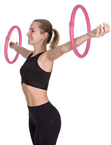HOOPOMANIA Arm Hoop [2-teilig - pink] Hula Hoop Arme mit Schaumstoff - Winkearm Training