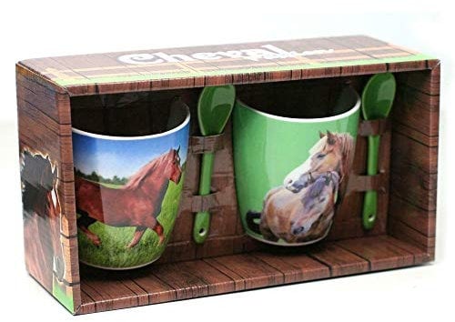 Coffret 2 Mugs Cheval