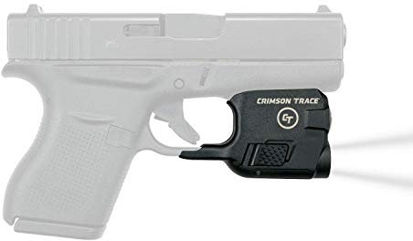 Crimson Trace LTG-773 Lightguard 110 Lumen LED Tactical Flashlight for Glock with Heavy Duty Construction and Instant Activation for Defensive Shooting and CCW Black
