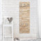 Bilderwelten Garderobe Steinwand 105cm x 34cm 3D-Optik Modern Steinmauer Garderobenhaken Garderobenpaneel Flurgarderobe Flur-Möbel Wandgarderobe Holz
