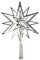 Riffelmacher 17859 - Baumspitze Stern aus Metall, 1 Stück, Größe 33 cm, glänzende Christbaumspitze in Silber, Dekoration, Christbaum, Heilig Abend, Weihnachten, Baumschmuck, Weihnachtsbaum