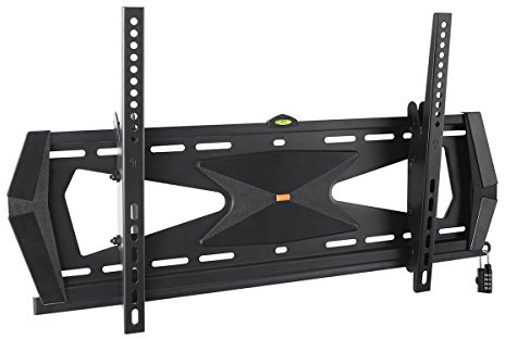 Eaton Tripp Lite Robuste neigbare Sicherheits-Wandhalterung für 37 bis 80 Zoll Fernseher und Monitore, Flach oder Gebogen, UL-Zertifiziert (Schwarz) (DWTSC3780MUL)