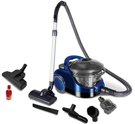 Koblenz Aspiradora Canister Acquapur con Filtro de Agua, Sin Bolsa, Filtro HEPA, Velocidad Variable, Suelos Delicados y Duros, Contra Alergias, Silenciosa, Cable Retráctil, 10 Accesorios (AR-2400)