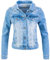 Rock Creek Damen Jeans Jacke Übergangs Jacke Denim Blouson Stretch Kurz Classic Jeansjacken Urban Stonewash D-401 Himmelblau M