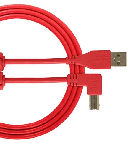 UDG Ultimate Cable USB 2.0 Type A-B Angled 1M (Red)