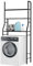 CLICLED Scaffale Bagno da parete sopra lavatrice Mensole salvaspazio Mobile 3 Ripiani Appoggio Nero 152x68x25 Portaoggetti detersivi asciugamani organizer