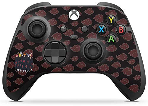 DeinDesign Skin kompatibel mit Microsoft Xbox Series X Controller Folie Sticker Akatsuki Naruto Shippuden Offizielles Lizenzprodukt