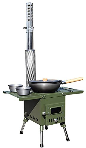 HA420 Réchaud à bois portable multi-usage pour voiture, pique-nique