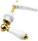 Hinata Gold Plated Metal Toilet Cistern Lever Flush Handle Kit with Adjustable Arm