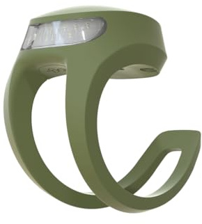 Knog Frog Bike Tail Light - 20 Lumen Rear Bike Light with Flexible Mount, 9 Modes, IP65 Water-Resistant, USB-C Rechargeable, Curved Lens, 20g Lightweight Bike Rear Light
