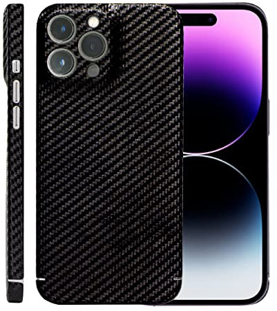 REUTERSON Carbon Cover iPhone 14 Pro Max Magnetisch (Magnetring) | Made in Germany | Edles Design | Ultradünne Handyhülle aus Echtem Carbon
