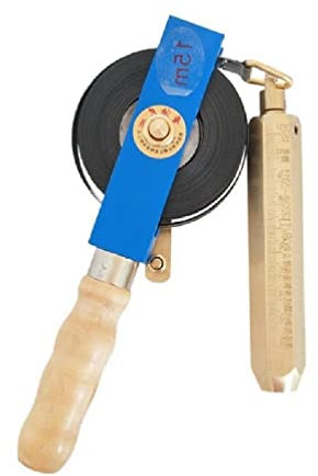 Labstandard Oil Gauge Tape, Oil Tank Level Gauge Oil Tank Measuring Stick, Oil Sounding Tape Steel 5/10/15/20/25/30M For Fuel-Petroleum Brass Plumb Oil Tank Depth Measuring Tape