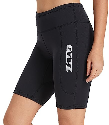 ZCCO Muta in neoprene da 2mm per uomo e donna - pantaloncini - Per immersioni subacquee - Zip frontale - Per pesca subacquea, snorkeling e surf