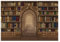 3D Fototapete Wandbild Bücher Bücherregal（350cm×256cm）braun Wohnzimmer XXL Selbstklebend Poster Vinyl Entfernbar Mauer Aufkleber Zuhause Dekor