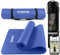 unycos - Gymnastikmatte - Yogamatte Rutschfest【183x60 cm】NBR 10 mm Dicke | Inkl. Tragegurt und E-Book mit Übunge, Sportmatte Ungiftig für Fitness, Pilates & Gym, Home Sport (Blau)
