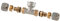 RACCORDO TEE FEMMINA A COMPRESSIONE PER MULTISTRATO 2PZ ASSEMBLATO 1/2-16 x 1/2 x 1/2-16