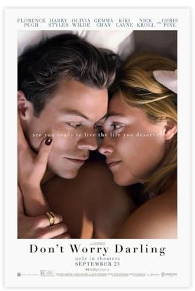 Filmposter Don't Worry Darling, Leinwand-Poster, Schlafzimmer, Dekoration, Sport, Landschaft, Büro, Raumdekoration, Geschenk, ungerahmt, 30 x 45 cm