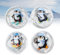Handwärmer Taschenwärmer Kinder Wiederverwendbar, Pinguin Taschenwärmer Knicken Hand Wärmer Fingerwärmer, Pocket Warmer für Camping, Wandern, Skifahren oder Spazierengehen (4pcs/Set)