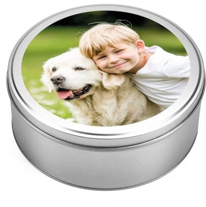 Herz & Heim® Geschenkdose mit Aufdruck und Wunschtext - ideal zu Weihnachten (Foto ohne Text)