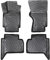 Rizline Passgenau 3D Fussmatten Auto Kompatibel mit VW Amarok 2010-2022 Auto Zubehör 1. Und 2. Reihe Gummimatten Autos TPE Allwetter Geruchlos rutschfest Vorne und Hinten Schwarz