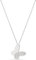 Einzelstück® Halskette mit Schmetterling Anhänger Farfalle Kette I 925 Sterling Silber I Silberkette mit Zirkonia Steinen I Antiallergen & nickelfrei (Silber)