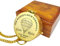 Personalisierter Kompass mit Gravur Wunschmotiv und Wunschtext Name Diverse Designs Messing Ledertasche Geschenkbox tolle Geschenkidee (poliert/glänzend)