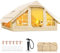 Ytaoeo Inflatable Tent Outdoor camping tent for 2-4 people Inflatable camping tent made of waterproof Oxford fabric Air glamping tents for 4 seasons campings (White)
