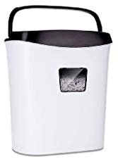 ZHCHAO White Shredder -Low Noise Heavy Duty High Security Level Micro Cut Paper Home Office Shredder Pullout Waste Bin