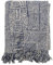 Bloomingville Bresso Decke, Blue, Recycelte Baumwolle, L160xB130 cm